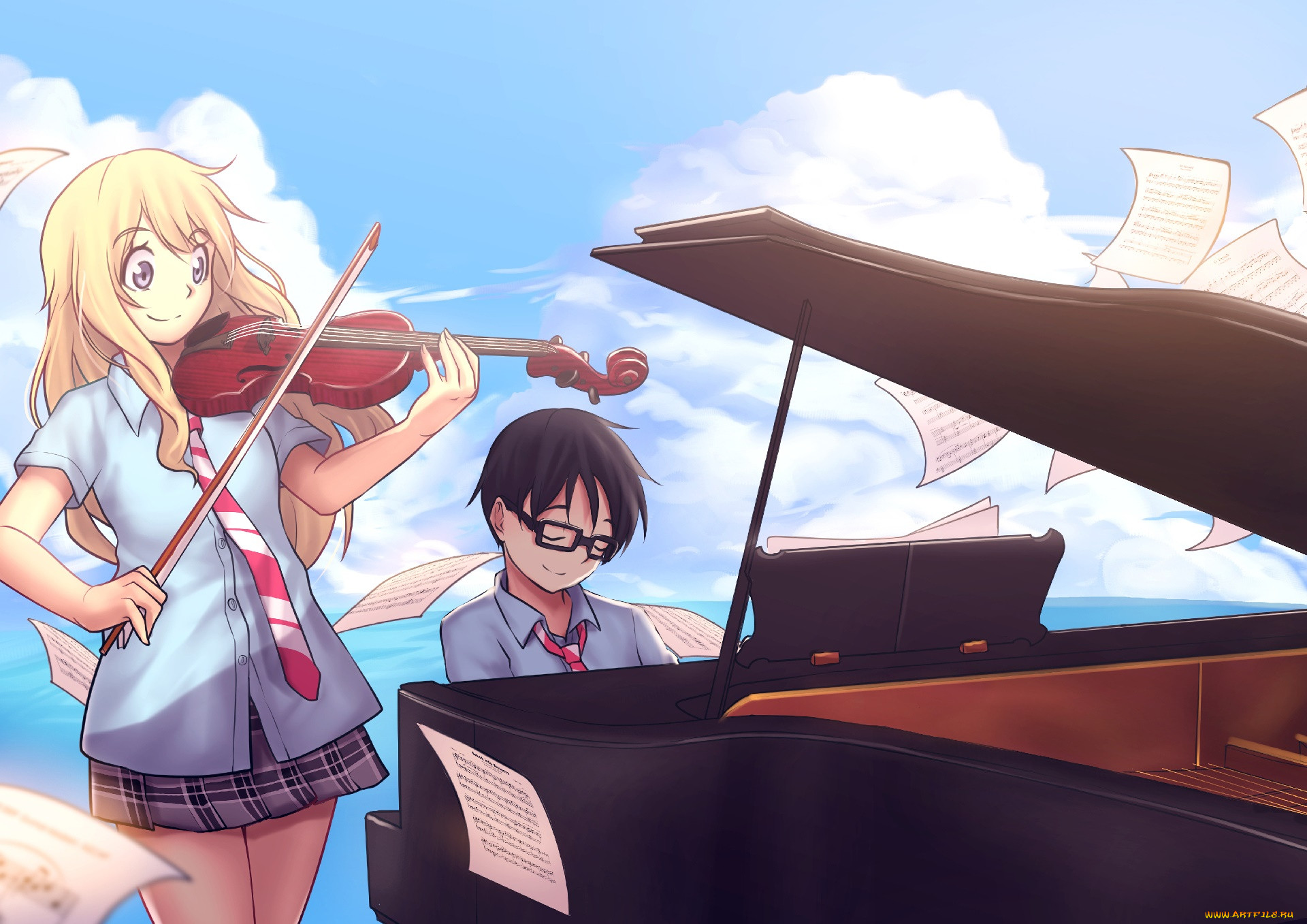 , shigatsu wa kimi no uso, , , 